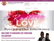 Tablet Screenshot of kingdomlifecf.com